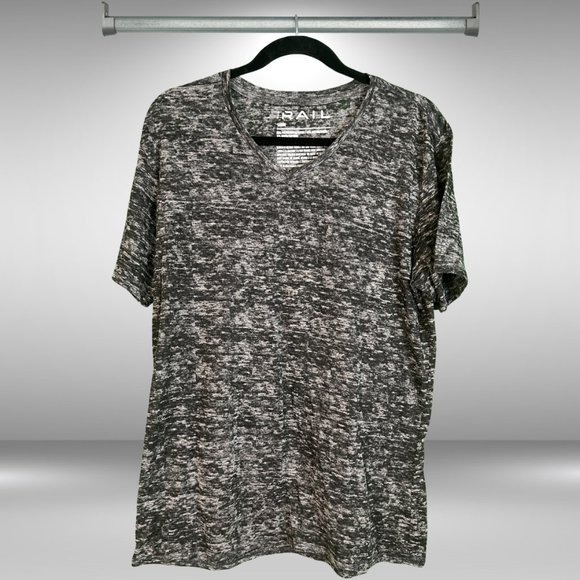 The Rail Other - The Rail Nordstrom Men’s Heathered Gray Short Sleeve V-neck T Shirt
